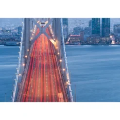 KomarVlies Fototapete San Francisco Blues 300x200 cm