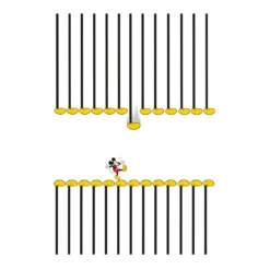 KomarWandbild Mickey Mouse Footlines 50x70 cm
