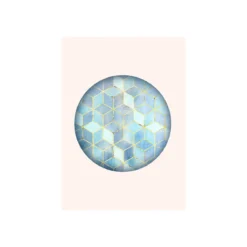 KomarWandbild Mosaik Circle Azzuro 50x70 cm