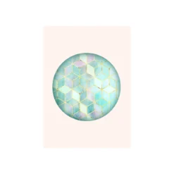 KomarWandbild Mosaik Circle Verde 50x70 cm