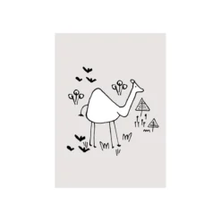 KomarWandbild Scribble Camel 50x70 cm