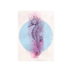 KomarWandbild Sea Horse Circle 50x70 cm