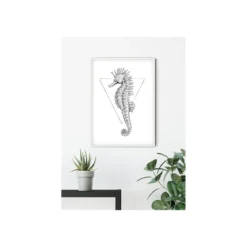 KomarWandbild Sea Horse White 50x70 cm