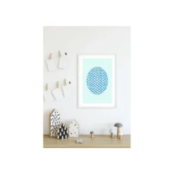 KomarWandbild Shelly Patterns Aqua 50x70 cm