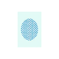 KomarWandbild Shelly Patterns Aqua 40x50 cm