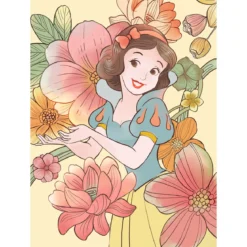KomarWandbild Snow White Flowers 40x50 cm