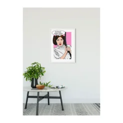KomarWandbild Star Wars Classic Comic Quote Leia 50x70 cm