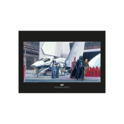 KomarWandbild Star Wars Classic Death Star Shuttle Dock 70x50 cm
