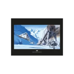 KomarWandbild Star Wars Classic Hoth Battle Snowspeeder 70x50 cm