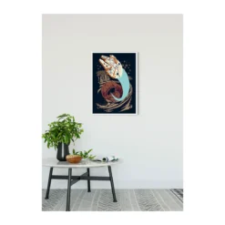 KomarWandbild Star Wars Classic Vector Asteroid Worm 40x50 cm