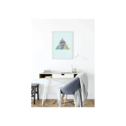 KomarWandbild Triangles Top Blue 50x70 cm