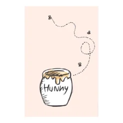 KomarWandbild Winnie the Pooh Hunny Pot 50x70 cm