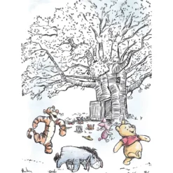 KomarWandbild Winnie the Pooh Playground 50x70 cm
