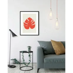 KomarWandbild Winter Tropics Black Panther Monstera 50x70 cm