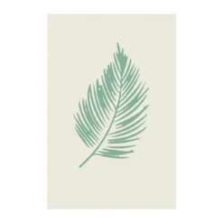 KomarWandbild Winter Tropics Black Panther Palm Leaf 50x70 cm