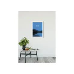 KomarWandbild Word Lake Hush Blue 50x70 cm