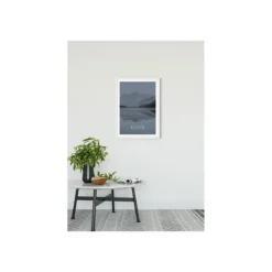 KomarWandbild Word Lake Reflection Steel 50x70 cm
