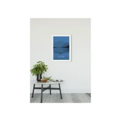 KomarWandbild Word Lake Reflection Blue 50x70 cm