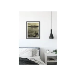 KomarWandbild Word Lake Silence Sand 50x70 cm