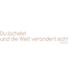 KomarWandtattoo Du lächelst... 14x70 cm