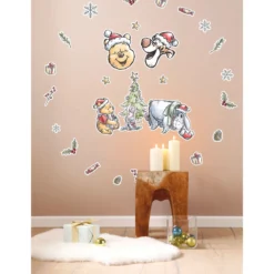 KomarWandtattoo Winnie the Pooh Christmas 50x70 cm