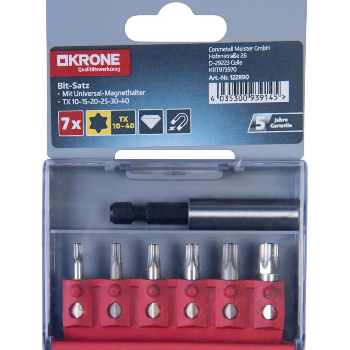 Krone Bit-Set Torx 7-teilig