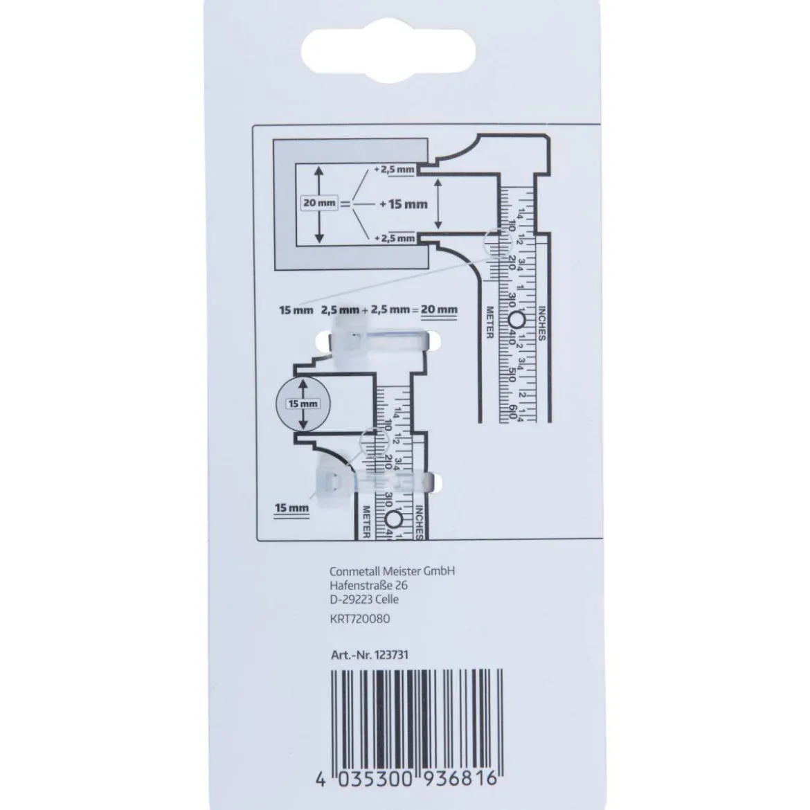 Krone Knopfmaß 100 mm