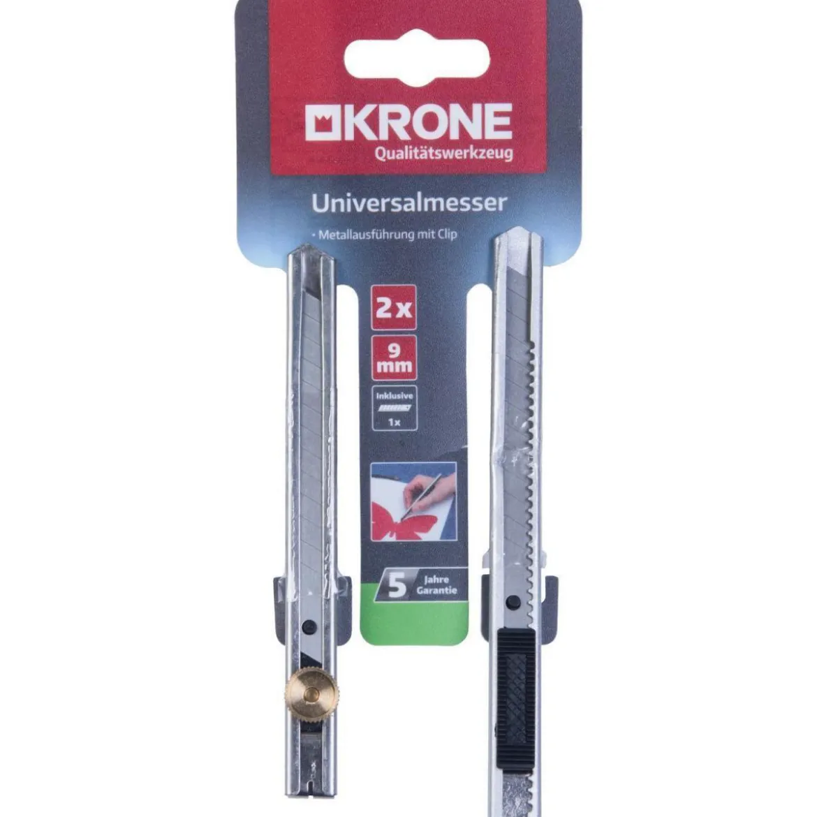 Krone Unimesser Metall 9 mm 2 Stück