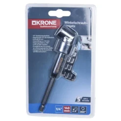 Krone Winkelschraubvorsatz silber
