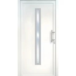 Kunststoff-Haustür Signum PVC Mod 70 weiß 98 x 208 cm rechts