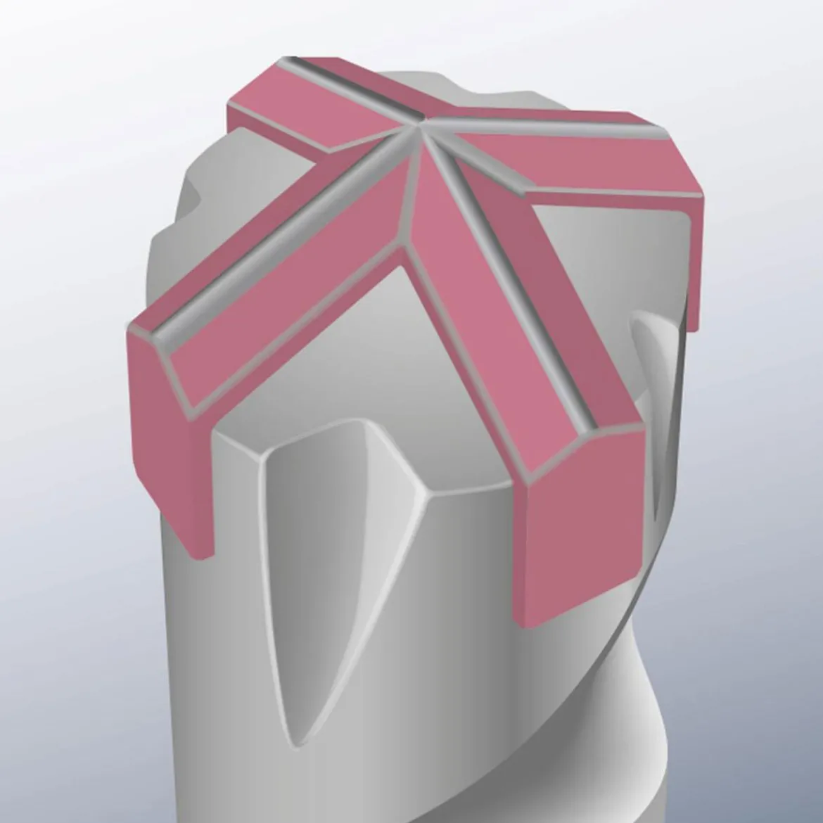 kwbHammerbohrer Cross Tip Spitze 4 schneidig 160 mm Durchmesser 5 mm