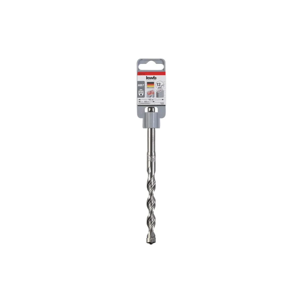 kwbHammerbohrer HB 7 SDS plus Durchmesser 12 mm 165 mm