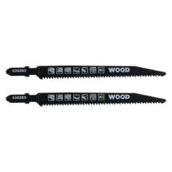 kwb HCS-Stichsägeblätter Down-Cut mit T-Schaft für Laminat und Holz fein, 2-tlg.117 mm