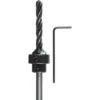kwbHolzspiralbohrer-Set mit Aufstecksenker und Tiefenstop 3 teilig Durchmesser 5 mm