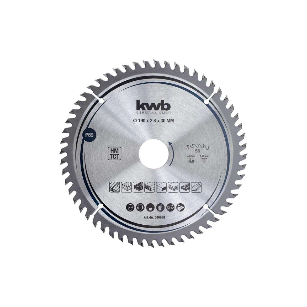 kwbPräzisions-Kreissägeblätter für Handkreissägen Durchmesser 190x30 mm