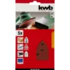 kwbSchleifdreiecke Quick Stick Holz und Metall 107 x 175 mm K180