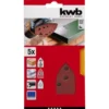 kwbSchleifdreiecke Quick Stick Holz und Metall 107 x 175 mm K120