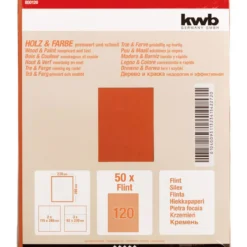 kwbSchleifpapier Holz und Farbe Flint 230 x 280 mm K120