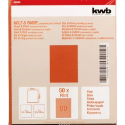 kwbSchleifpapier Holz und Farbe Flint 230 x 280 mm K80