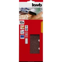kwbSchleifstreifen Holz und Metall 93 x 230 mm K80