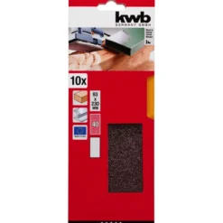 kwbSchleifstreifen Holz und Metall 93 x 230 mm K40