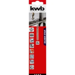 kwbSpiralbohrer Silver Star Durchmesser 1 mm