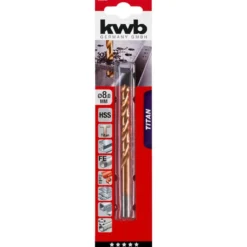 kwbSpiralbohrer Titan Durchmesser 8 mm