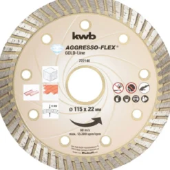 kwbTrennscheiben Aggreso-Flex Gold-Line Diamant Durchmesser 115 mm