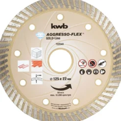 kwbTrennscheiben Aggreso-Flex Gold-Line Diamant Durchmesser 125 mm