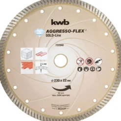kwbTrennscheiben Aggreso-Flex Gold-Line Diamant Durchmesser 230 mm