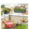 LECHUZA Blumenkasten Balconera Cottage 50 granit