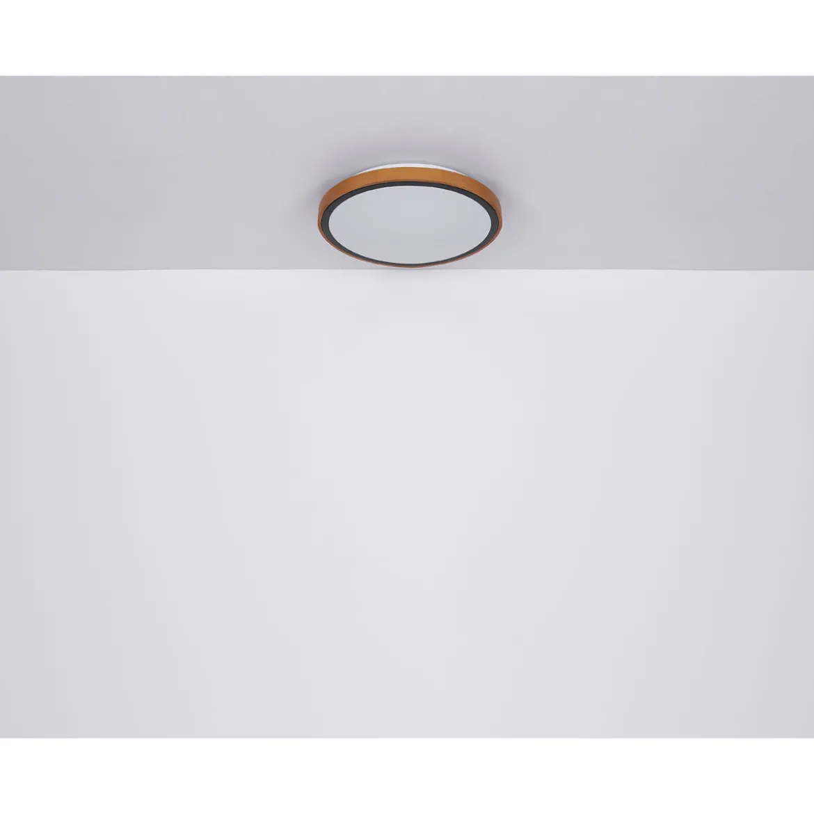 LED DL Bruno D43,7cm holz-schwarz24W 1000lm CCT3000/4500/6000K