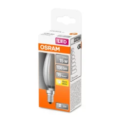 LED Kerze E14 136lm 2.700K 15 WErsatz warmweiss Filament matt