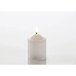 LED-Kerze Vela 7,5 x 12 cm weiß